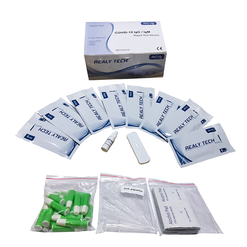 Cheap price Coronavirus Test Accuracy - 2019-nCOV IgGIgM Rapid Test Device(25 servings) – Realy detail pictures